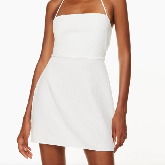 Aritzia Dresses & Skirts - White Linen Babaton Credenza Dress